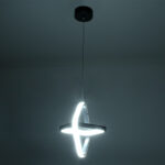 GloboStar® ROSE 61064 Κρεμαστό Φωτιστικό Οροφής Design LED CCT 22W 2640lm 300° AC 220-240V - Εναλλαγή Φωτισμού μέσω Διακόπτη On/Off All In One Ψυχρό 6000k+Φυσικό 4500k+Θερμό 2700k Μ24 x Π22 x Υ24cm - Μαύρο - Image 11