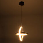GloboStar® ROSE 61064 Κρεμαστό Φωτιστικό Οροφής Design LED CCT 22W 2640lm 300° AC 220-240V - Εναλλαγή Φωτισμού μέσω Διακόπτη On/Off All In One Ψυχρό 6000k+Φυσικό 4500k+Θερμό 2700k Μ24 x Π22 x Υ24cm - Μαύρο - Image 9