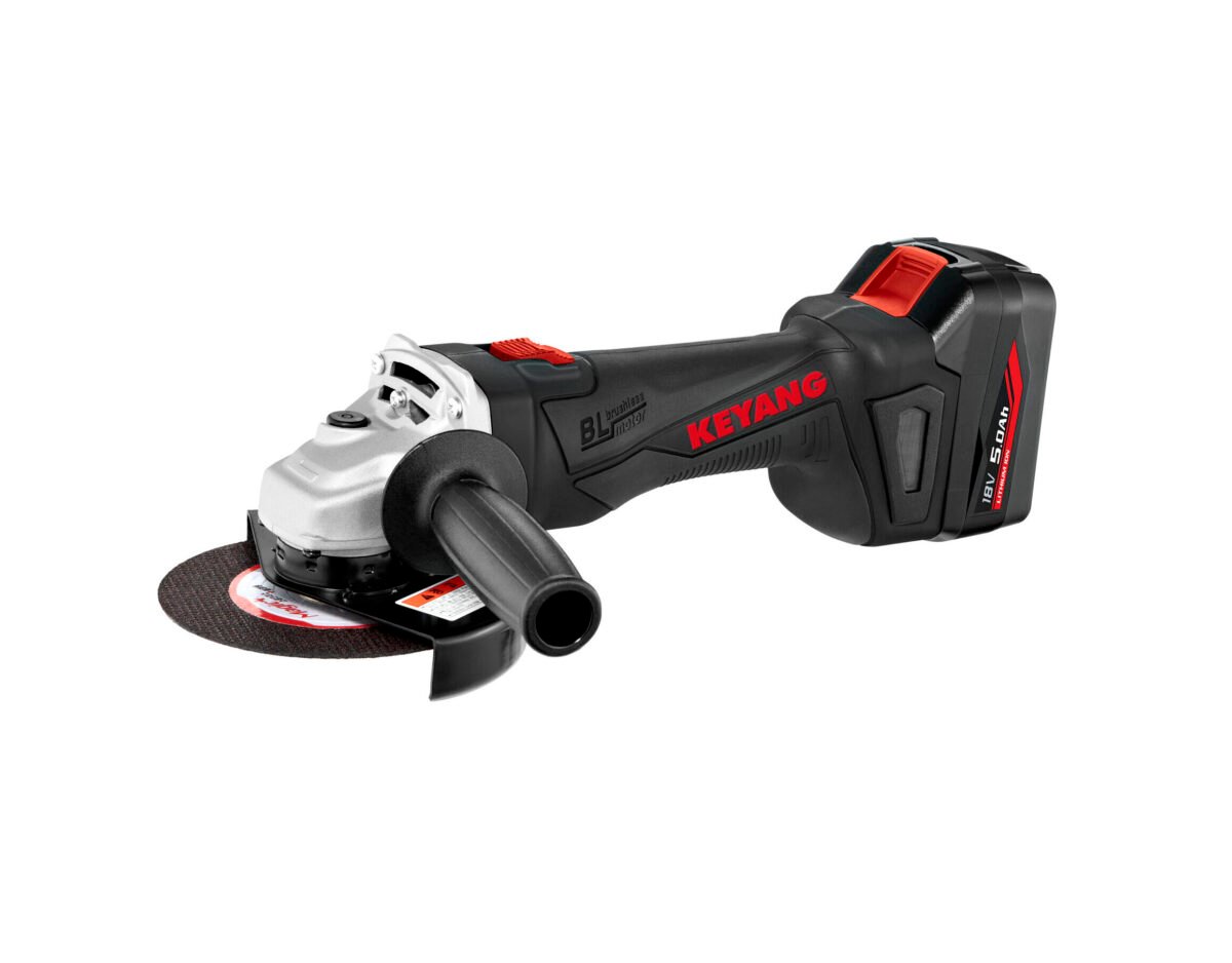 KEYANG BRUSHLESS ΓΩΝΙΑΚΟΣ ΤΡΟΧΟΣ ΜΠΑΤΑΡΙΑΣ 125MM 18V DG18BL