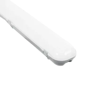 GLOBOSTAR® EMERGANO 60180 120cm Γραμμικό Βιομηχανικό Φωτιστικό Tri-Proof Τεχνολογίας Emergency με Ενσωματωμένη Μπαταρία Li-Ion 3.7V 5000mAH & Αυτονομία 3 Ώρες LED 48W 5760lm 120° AC 220-240V Αδιάβροχο IP65 Γκρι Σώμα με Γαλακτερό Κάλυμμα Πλαστικό PC - Ψυχρ