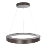 GloboStar® SALEM 61248 Κρεμαστή Πλαφονιέρα Οροφής Δαχτυλίδι-Κύκλος LED CCT 105W 12075lm 120° AC 220-240V - Εναλλαγή Φωτισμού μέσω Τηλεχειριστηρίου All In One Ψυχρό 6000k+Φυσικό 4500k+Θερμό 2700k Dimmable Φ60cm - Καφέ Χάλκινο - 3 Years Warranty - Image 28