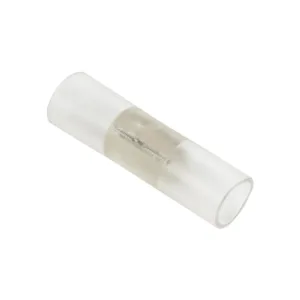 GloboStar® 70638 Σύνδεσμος Ι με Καρφάκια για Μονόχρωμη Ταινία Neon Flex Tube 360° Degree 2 Pin - Μ6.5 x Π2 x Υ2cm