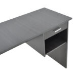 Γραφείο εργασίας με συρτάρι Michael pakoworld wenge 88x45x72εκ - Image 5