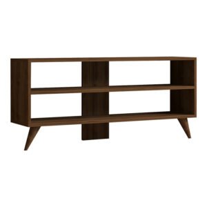 Έπιπλο τηλεόρασης Prestige pakoworld σε καρυδί απόχρωση 120x29