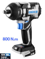 Μπουλονόκλειδο Μπαταρίας 20V BRUSHLESS MAX 800Nm DEKO DKBW20XP01-S0 (Χωρίς Μπαταρία και Φορτιστή). - Image 66
