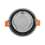 GLOBOSTAR® SIGMA 60892 Χωνευτή Στρόγγυλη Βάση Σποτ Οροφής/Μπάνιου για Λάμπα MR16/GU10 Αδιάβροχο IP65 - Λευκό Αλουμίνιο & Λευκό Γυαλί - Φ8.5 x Υ4.4cm / Q7.5cm - Image 4