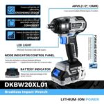 Μπουλονόκλειδο Μπαταρίας 20V BRUSHLESS MAX 350Nm 2.0Ah DEKO DKBW20XL01-B - Image 71