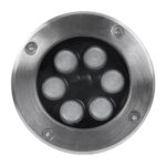 GloboStar® UNDERGROUND-TINA 90666 Χωνευτό Φωτιστικό Σποτ Δαπέδου LED 9W 945lm 30° DC 24V Αδιάβροχο IP65 Φ12 x Υ9cm Πολύχρωμο RGBW DMX512 - Ανοξείδωτο Ατσάλι - 3 Years Warranty - Image 4