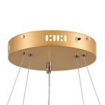 GLOBOSTAR® DIAMOND DUO 61151 Μοντέρνο Κρεμαστό Φωτιστικό Οροφής LED 75W 8743lm 360° AC 220-240V IP20 Ρυθμιζόμενο Λευκό CCT με Χειριστήριο από 2700K έως 6000K Dimmable - Lumileds SMD Chip - Χρυσό Βούρτσας - Μ60 x Π60 x Υ40cm - 3 Χρόνια Εγγύηση - Image 9