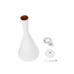GloboStar® SHANGHAI 01026-C Μοντέρνο Κρεμαστό Φωτιστικό Καμπάνα Μονόφωτο 1 x E27 IP20 Λευκό & Χρυσό Μέταλλο - Μ19 x Π19 x Υ38cm - Image 11
