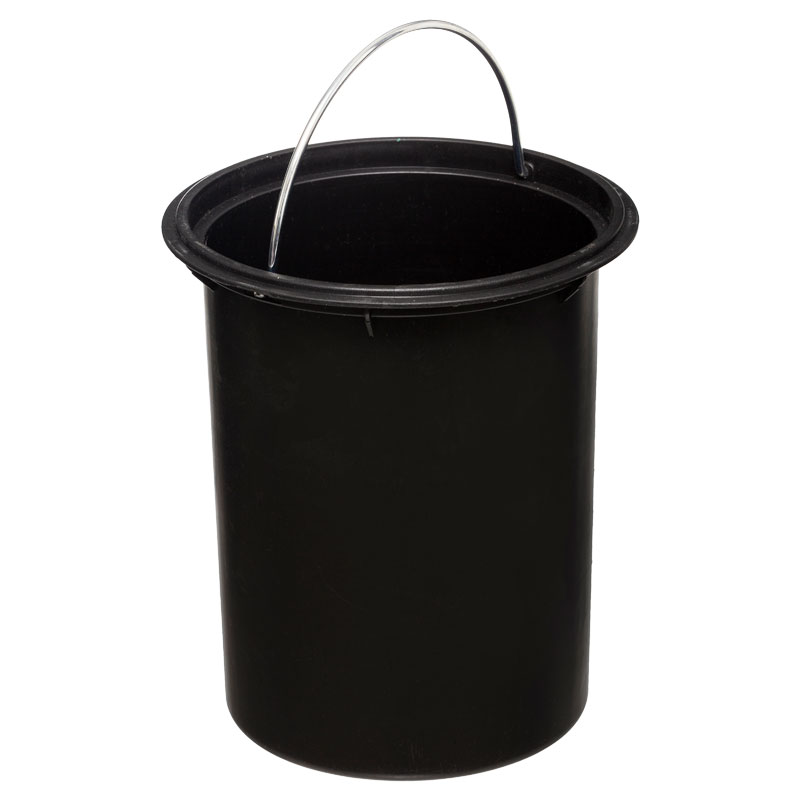 199-000487-1 Κάδος απορριμμάτων 3L Nature pakoworld μεταλλικός λευκό-φυσικό - Image 2