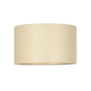 GloboStar® CILIO 203-0154 Μοντέρνο Φωτιστικό Οροφής Καπέλο Μονόφωτο 1 x E27 IP20 Μπεζ Ύφασμα - Μ38 x Π38 x Υ21cm