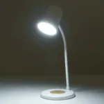 GLOBOSTAR® LUCORA 76555 Μοντέρνο Επιτραπέζιο Φωτιστικό Γραφείου με Ασύρματη Φόρτιση 10W 2A & 4W Bluetooth Ηχείο LED 3W 300lm 120° DC 5V με USB-C IP20 Ρυθμιζόμενο Λευκό CCT με Αφή 2700K/4500K/6000K Dimmable - Sanan SMD Chip - Λευκό - Μ12 x Π12 x Υ34cm - 2 Χρόνια Εγγύηση - Image 11