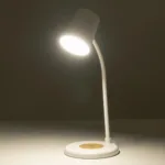 GLOBOSTAR® LUCORA 76555 Μοντέρνο Επιτραπέζιο Φωτιστικό Γραφείου με Ασύρματη Φόρτιση 10W 2A & 4W Bluetooth Ηχείο LED 3W 300lm 120° DC 5V με USB-C IP20 Ρυθμιζόμενο Λευκό CCT με Αφή 2700K/4500K/6000K Dimmable - Sanan SMD Chip - Λευκό - Μ12 x Π12 x Υ34cm - 2 Χρόνια Εγγύηση - Image 12