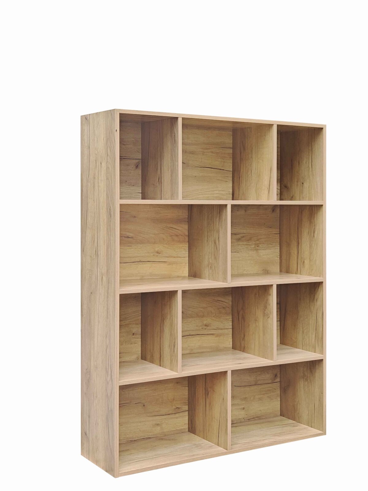 Βιβλιοθήκη Evergin pakoworld mdf σε oak απόχρωση 100x30x135εκ - Image 2