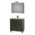 Σετ Έπιπλο Μπάνιου Skopelos Berlin 80 9SSK080BE0W Πάγκος 78x36x83 - Image 5