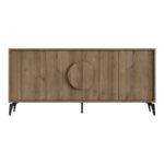 Μπουφές Gora pakoworld σε απόχρωση ανοιχτό καρυδί 180x35.6x82εκ - Image 4