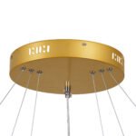 GloboStar® DIAMOND TRIO 61139-DECO Κρεμαστό Φωτιστικό Δαχτυλίδι-Κύκλος LED CCT 120W 14723lm 360° AC 220-240V - Εναλλαγή Φωτισμού μέσω Τηλεχειριστηρίου All In One Ψυχρό 6000k+Φυσικό 4500k+Θερμό 2700k Dimmable Φ40+60+80cm - Χρυσό Βούρτσας - 3 Years Warranty - Image 9