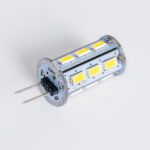 GLOBOSTAR® G4BACK 76133 Λάμπα G4 LED 5W 500lm 320° DC 12-24V IP20 Ψυχρό Λευκό 6000K Dimmable - Sanan SMD Chip - Back Pin - Μ1.8 x Π1.8 x Υ4.3cm - 2 Χρόνια Εγγύηση - Image 4
