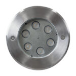 GLOBOSTAR® UNDERWATER-YUNI 90417 Υποβρύχιο Χωνευτό Σποτ για Σιντριβάνια/Πισίνες LED 6W 540lm 30° DC 24V Αδιάβροχο IP68 Θερμό Λευκό 2700K Dimmable - Ανοξείδωτο Ατσάλι 304 - Φ15 x Υ10cm / Q14cm - 3 Χρόνια Εγγύηση - Image 4