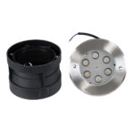 GLOBOSTAR® UNDERWATER-YUNI 90417 Υποβρύχιο Χωνευτό Σποτ για Σιντριβάνια/Πισίνες LED 6W 540lm 30° DC 24V Αδιάβροχο IP68 Θερμό Λευκό 2700K Dimmable - Ανοξείδωτο Ατσάλι 304 - Φ15 x Υ10cm / Q14cm - 3 Χρόνια Εγγύηση - Image 9