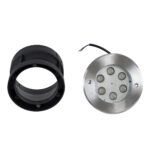 GLOBOSTAR® UNDERWATER-YUNI 90417 Υποβρύχιο Χωνευτό Σποτ για Σιντριβάνια/Πισίνες LED 6W 540lm 30° DC 24V Αδιάβροχο IP68 Θερμό Λευκό 2700K Dimmable - Ανοξείδωτο Ατσάλι 304 - Φ15 x Υ10cm / Q14cm - 3 Χρόνια Εγγύηση - Image 10