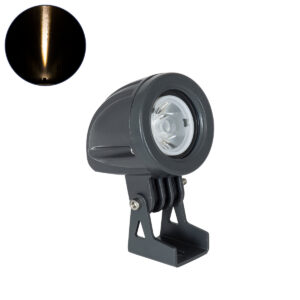 GLOBOSTAR® TREELIGHT-TREEDITA 90474 Σποτ Φωτισμού για Φυτά - Δέντρα LED 3W 330lm 8° DC 24V Αδιάβροχο IP67 Θερμό Λευκό 2700K Dimmable - Γκρι Ανθρακί - Μ5.7 x Π6.5 x Υ9.8cm - 3 Χρόνια Εγγύηση