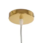 GLOBOSTAR® CRISTIN 999-0037 Μοντέρνο Κρεμαστό Φωτιστικό Οροφής με Ντουί 1 x G4 AC 220-240V IP20 - Χρυσό - Μ18 x Π18 x Υ13cm - Image 10
