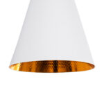 GLOBOSTAR® SHANGHAI 01026 Μοντέρνο Κρεμαστό Φωτιστικό Οροφής με Ντουί 3 x E27 AC 220-240V IP20 - Λευκό & Χρυσό - Μ79.5 x Π79.5 x Υ38cm - Σετ 3 Τεμαχίων - Image 14