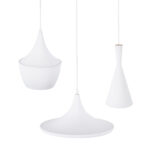 GLOBOSTAR® SHANGHAI 01026 Μοντέρνο Κρεμαστό Φωτιστικό Οροφής με Ντουί 3 x E27 AC 220-240V IP20 - Λευκό & Χρυσό - Μ79.5 x Π79.5 x Υ38cm - Σετ 3 Τεμαχίων - Image 9