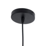 GLOBOSTAR® ZEBRA 01062 Μοντέρνο Κρεμαστό Φωτιστικό Οροφής με Ντουί 1 x E27 AC 220-240V IP20 - Μαύρο - Μ15 x Π15 x Υ24cm - Image 10