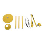 GLOBOSTAR® AUDREY 01472 Μοντέρνο Επιδαπέδιο Φωτιστικό με Ντουί 1 x E27 AC 220-240V IP20 - Κίτρινο - Μ15 x Π15 x Υ190cm - Image 12