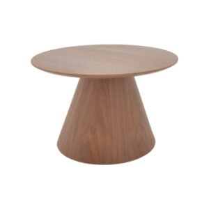 Τραπέζι σαλονιού Donda pakoworld mdf σε καρυδί απόχρωση Φ80x45εκ