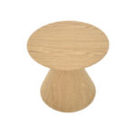 Τραπέζι σαλονιού Donda pakoworld mdf σε sonoma απόχρωση Φ80x45εκ - Image 2