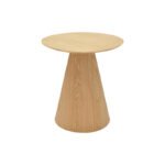 Βοηθητικό τραπέζι Donda pakoworld mdf sonoma Φ45x50εκ
