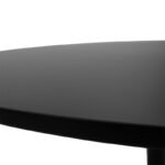 Tραπέζι Balou pakoworld mdf σε μαύρη απόχρωση Φ120x76εκ - Image 2