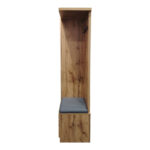 Έπιπλο εισόδου Zomie pakoworld σε oak απόχρωση 131x41.5x180.4εκ - Image 4