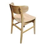 Καρέκλα Lumnia pakoworld rubberwood σε φυσική απόχρωση 46x50x76εκ - ΣΕΤ 2τμχ - Image 3