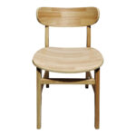Καρέκλα Lumnia pakoworld rubberwood σε φυσική απόχρωση 46x50x76εκ - ΣΕΤ 2τμχ - Image 5