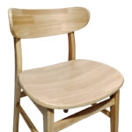 Καρέκλα Lumnia pakoworld rubberwood σε φυσική απόχρωση 46x50x76εκ - ΣΕΤ 2τμχ - Image 6