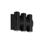 GLOBOSTAR® ARC 60680 Μοντέρνο Φωτιστικό Τοίχου - Απλίκα LED 12W 1500lm 30° AC 220-240V Αδιάβροχο IP65 Θερμό Λευκό 2700K - CREE XPE Chip & TÜV SÜD Driver - Μαύρο Ματ - Μ14 x Π4.8 x Υ11.5cm - 5 Χρόνια Εγγύηση