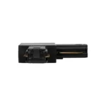 GLOBOSTAR® EUROTRACK-1PH 60905 Μονοφασικός Σύνδεσμος Γ Ράγας 2 Καλωδίων 1L+1N για Σύστημα Ράγας Eurotrack-1PH AC 220-240V IP20 - Μαύρο Ματ - Μ6.5 x Π6.5 x Υ1.6cm - Image 4