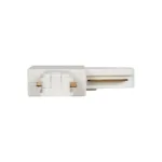 GLOBOSTAR® EUROTRACK-1PH 60906 Μονοφασικός Σύνδεσμος Γ Ράγας 2 Καλωδίων 1L+1N για Σύστημα Ράγας Eurotrack-1PH AC 220-240V IP20 - Λευκό Ματ - Μ6.5 x Π6.5 x Υ1.6cm - Image 4