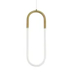 kelvo® GLOW 61679 Μοντέρνο Κρεμαστό Φωτιστικό Οροφής LED 18W 1800lm 360° AC 220-240V IP20 Ρυθμιζόμενο Λευκό CCT με On/Off 2700K/4500K/6000K - Lumileds SMD Chip - Χρυσό Πλατίνα & Λευκό Νήμα - Μ20 x Π5 x Υ60cm - 3 Χρόνια Εγγύηση - Image 11