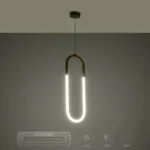 kelvo® GLOW 61679 Μοντέρνο Κρεμαστό Φωτιστικό Οροφής LED 18W 1800lm 360° AC 220-240V IP20 Ρυθμιζόμενο Λευκό CCT με On/Off 2700K/4500K/6000K - Lumileds SMD Chip - Χρυσό Πλατίνα & Λευκό Νήμα - Μ20 x Π5 x Υ60cm - 3 Χρόνια Εγγύηση - Image 15