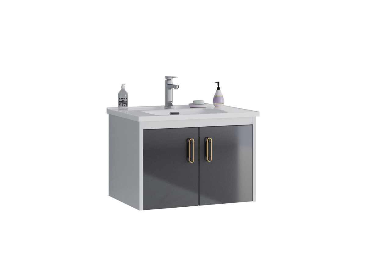 ΣΕΤ ΠΑΓΚΟΥ ISABEL 80cm. χρ.WHITE/ANTHRACITE S3BISA080WHAN - Image 1