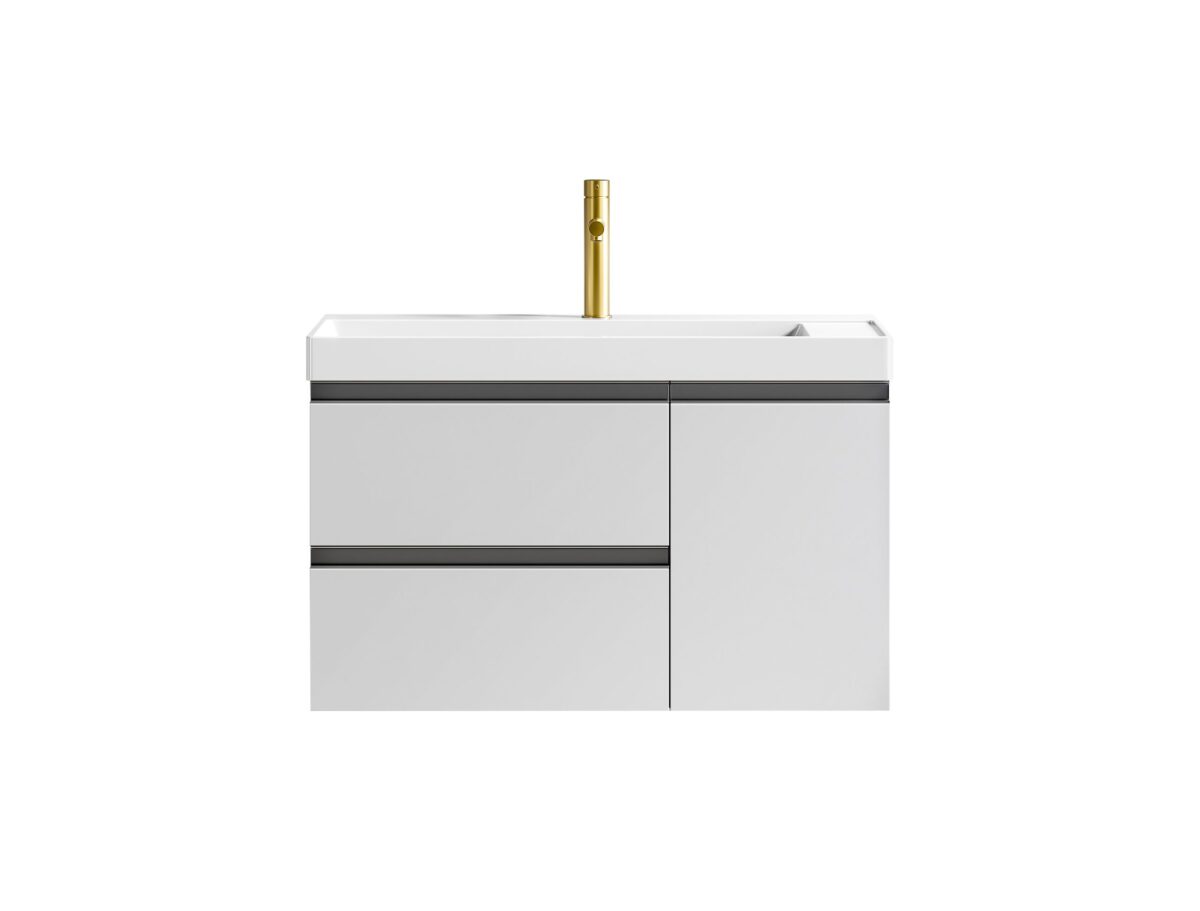 Σετ Πάγκου SARON 80cm PLYWOOD χρ.LIGHT GREY S3BSAR080LGR - Image 1