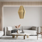 GLOBOSTAR® SALERNO 02077 Boho Κρεμαστό Φωτιστικό Οροφής με Ντουί 1 x E27 AC 220-240V IP20 - Μπεζ & Μαύρο - Μ50 x Π50 x Υ80cm - Image 11