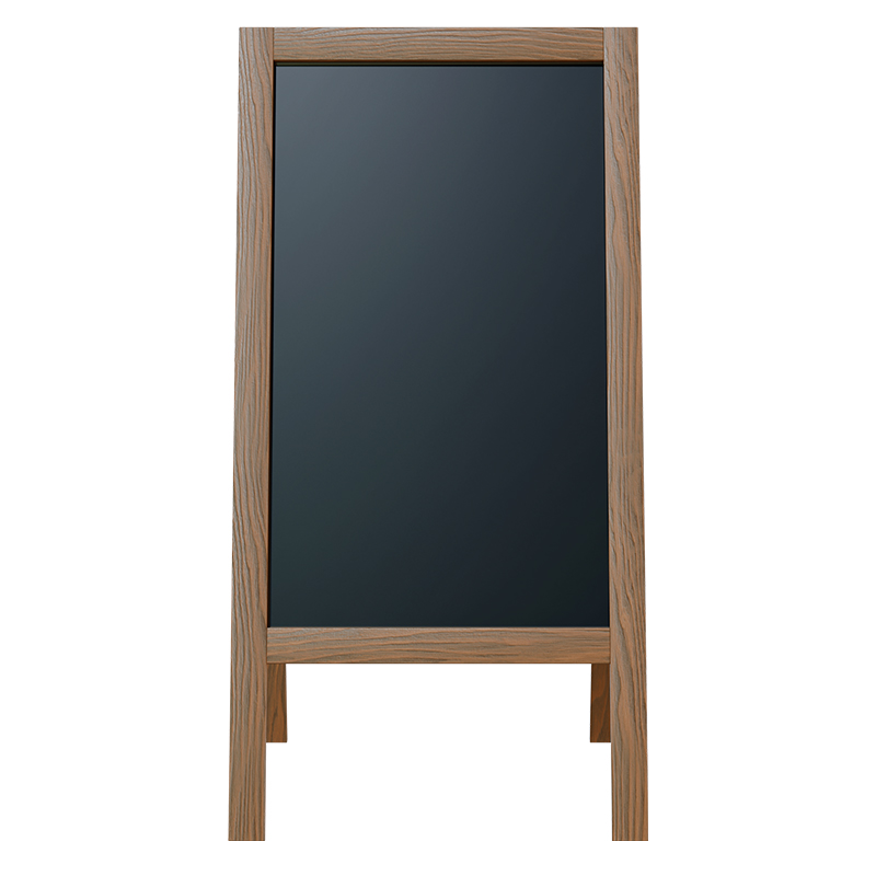 120-000162-1 Stand μενού Felex pakoworld καρυδί-μαύρο 50x25x100εκ - Image 2