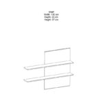 Σύνθετο σαλονιού Salome pakoworld LED wenge 200x41x190εκ - Image 6